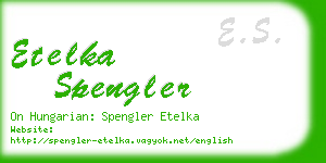 etelka spengler business card